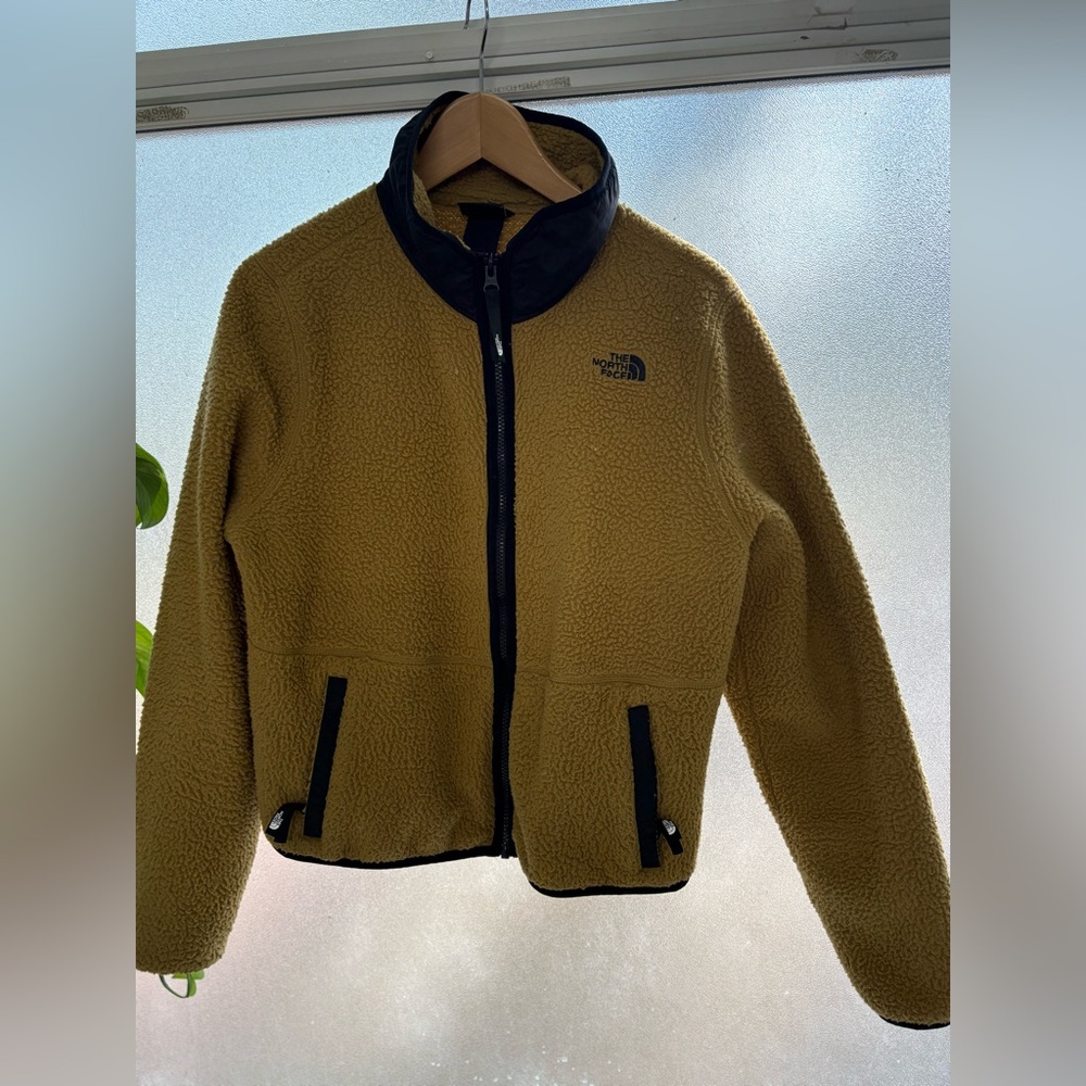 The North Face fleece crop jacket